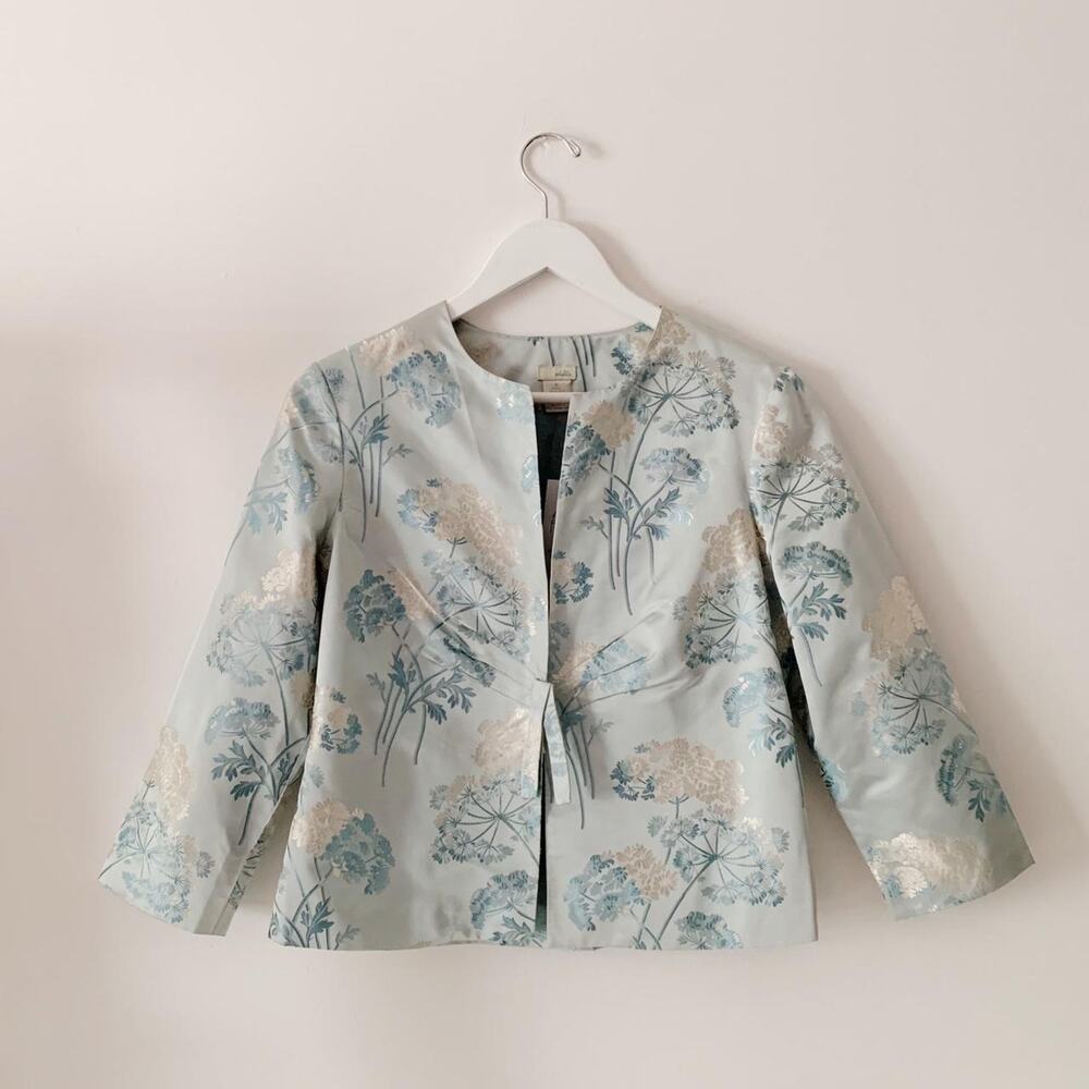 Vintage Anthropologie Odille Silk Jacket Size 4/6 - Picture 3 of 4